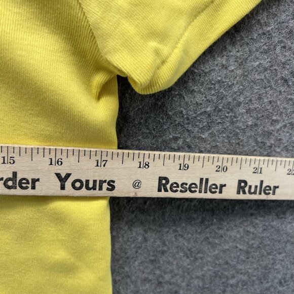 Ralph Lauren Shirt Women Large Ladies Yellow V Neck Sport Pony Preppy - Picture 6 of 11